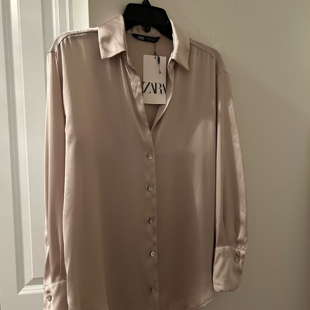 Zara Light Cream Blouse